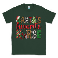Sports Green Santa's Favorite Nurse Classic Tee - BundleAndBundleShop