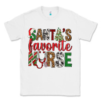 White Santa's Favorite Nurse Classic Tee - BundleAndBundleShop