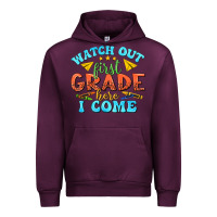 Mauve Wine watch out first grade here i come Urban Hoodie - texasbilliewilder
