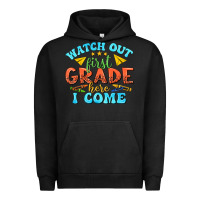 Pigment Black watch out first grade here i come Urban Hoodie - texasbilliewilder