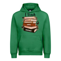 Emerald i teach strength bravery equality love history Urban Hoodie - Zillion Design Studio