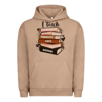 Pigment Burro i teach strength bravery equality love history Urban Hoodie - Zillion Design Studio