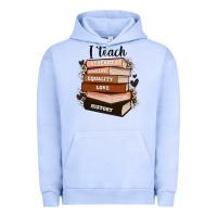 Pigment Grape Ice i teach strength bravery equality love history Urban Hoodie - Zillion Design Studio