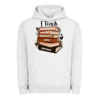 Pigment Lunar Rock i teach strength bravery equality love history Urban Hoodie - Zillion Design Studio