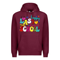 Burgundy happy last day of school Premium Hoodie - texasbilliewilder