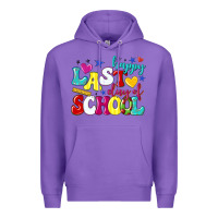 Purple happy last day of school Premium Hoodie - texasbilliewilder