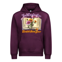 Mauve Wine watch them grow Urban Hoodie - texasbilliewilder