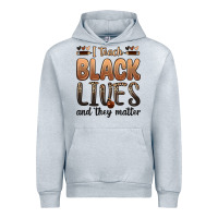 Heather Grey i teach black lives and they matter Urban Hoodie - Zillion Design Studio