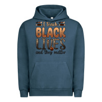 Pigment Midnight Navy i teach black lives and they matter Urban Hoodie - Zillion Design Studio