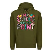 Army Green my students are on point Premium Hoodie - Zillion Design Studio