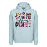 Blue Mist my students are on point Premium Hoodie - Zillion Design Studio