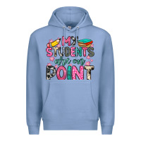 Colony Blue my students are on point Premium Hoodie - Zillion Design Studio