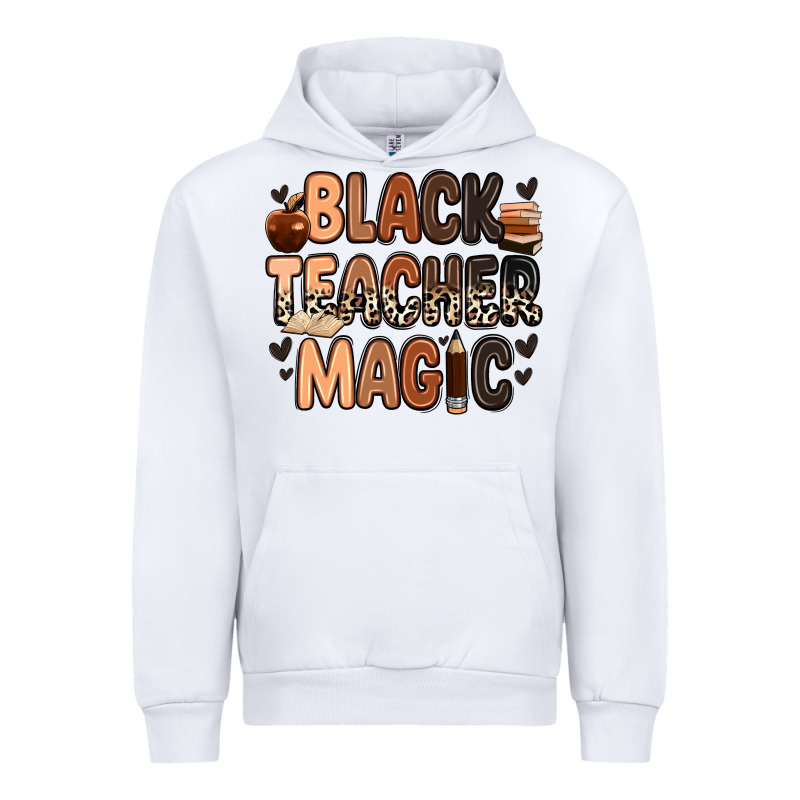 Black Teacher Magic Urban Hoodie by Zillion Design Studio | Teevron