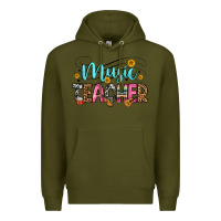Army Green music teacher Premium Hoodie - Zillion Design Studio