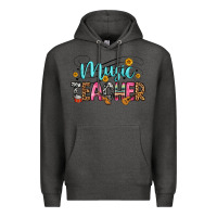 Charcoal Heather music teacher Premium Hoodie - Zillion Design Studio