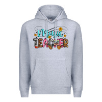 Heather Grey music teacher Premium Hoodie - Zillion Design Studio