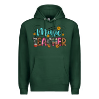 Sports Green music teacher Premium Hoodie - Zillion Design Studio