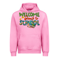 Fuchsia Pink welcome back to school Urban Hoodie - texasbilliewilder