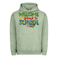 Pigment Oil Green welcome back to school Urban Hoodie - texasbilliewilder