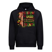 Black steppin into juneteenth Urban Hoodie - Zillion Design Studio