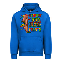 Cobalt steppin into juneteenth Urban Hoodie - Zillion Design Studio