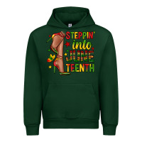 Foreset Green steppin into juneteenth Urban Hoodie - Zillion Design Studio