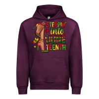 Mauve Wine steppin into juneteenth Urban Hoodie - Zillion Design Studio