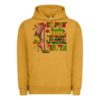 Pigment Peanut Butter steppin into juneteenth Urban Hoodie - Zillion Design Studio