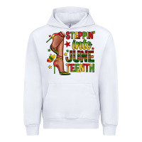 White steppin into juneteenth Urban Hoodie - Zillion Design Studio