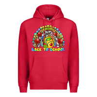 Cardinal hello back to school rainbow Premium Hoodie - texasbilliewilder