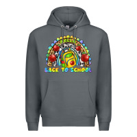 Rock hello back to school rainbow Premium Hoodie - texasbilliewilder