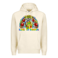 Tofu hello back to school rainbow Premium Hoodie - texasbilliewilder