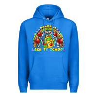 True Royal hello back to school rainbow Premium Hoodie - texasbilliewilder