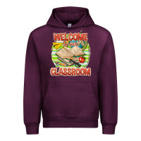 Mauve Wine welcome to our classroom Urban Hoodie - texasbilliewilder