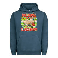 Pigment Midnight Navy welcome to our classroom Urban Hoodie - texasbilliewilder