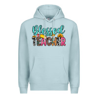 Blue Mist blessed teacher Premium Hoodie - Zillion Design Studio