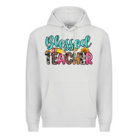 Dove Grey blessed teacher Premium Hoodie - Zillion Design Studio