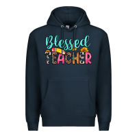 Navy blessed teacher Premium Hoodie - Zillion Design Studio