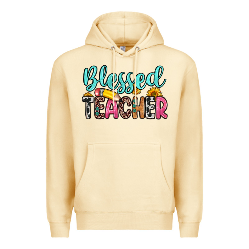 Blessed Teacher Premium Hoodie by Zillion Design Studio | Teevron