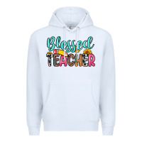 White blessed teacher Premium Hoodie - Zillion Design Studio