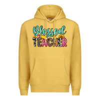 Antique Gold blessed teacher Premium Hoodie - Zillion Design Studio