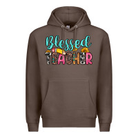 Coffee blessed teacher Premium Hoodie - Zillion Design Studio