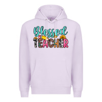 Lilac blessed teacher Premium Hoodie - Zillion Design Studio