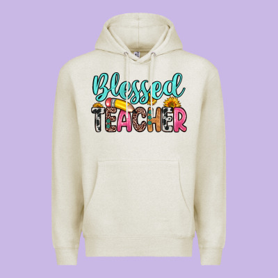 Blessed Teacher Premium Hoodie Designed By Zillion Design Studio