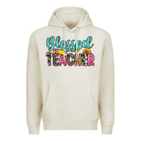 Oatmeal Heather blessed teacher Premium Hoodie - Zillion Design Studio