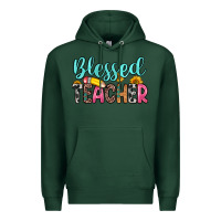 Sports Green blessed teacher Premium Hoodie - Zillion Design Studio