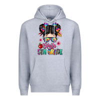 Heather Grey hello fifth grade Premium Hoodie - texasbilliewilder