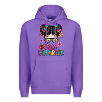 Purple hello fifth grade Premium Hoodie - texasbilliewilder
