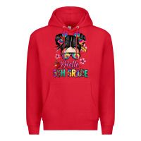 Red hello fifth grade Premium Hoodie - texasbilliewilder