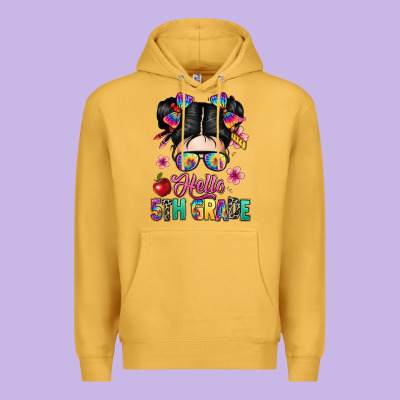 Hello Fifth Grade Premium Hoodie Designed By Texasbilliewilder